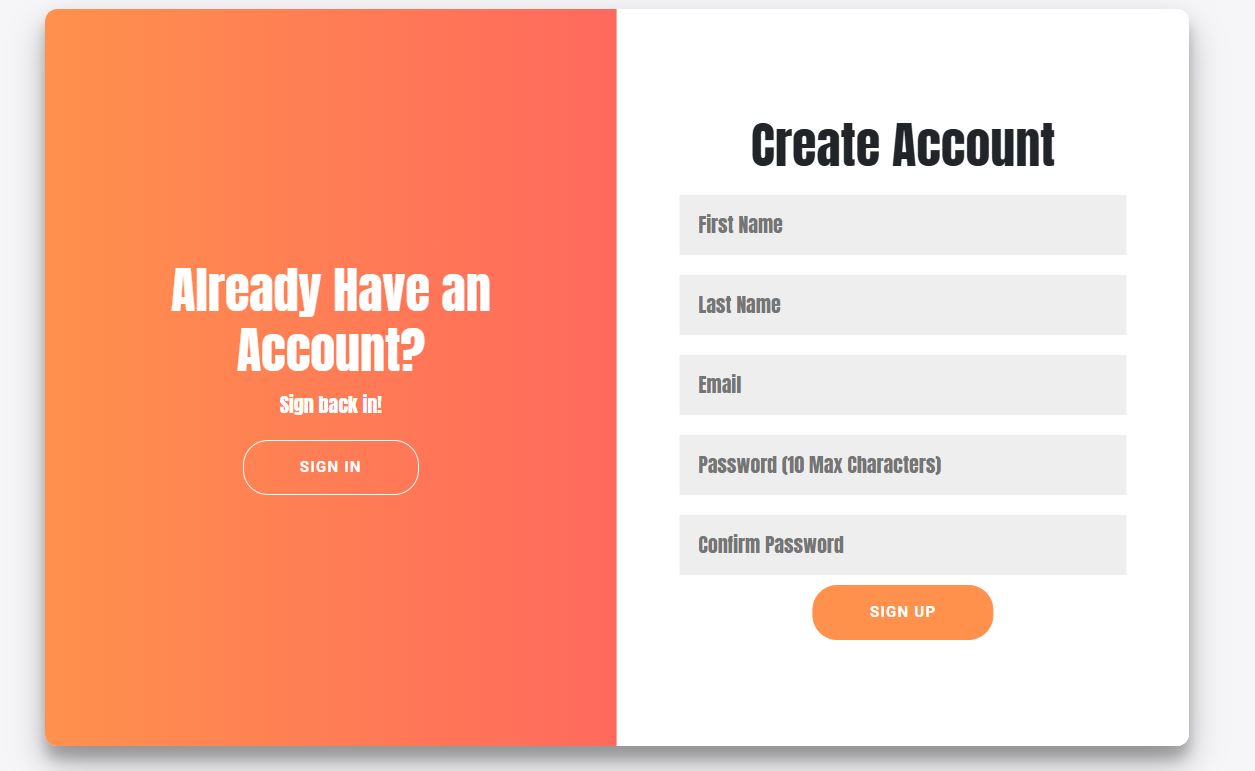 Login Page created by Xhulio Veizaj, Software Engineer in Albania