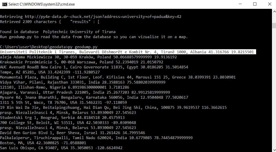 Python Script written by Xhulio Veizaj, Data Engineer in Albania